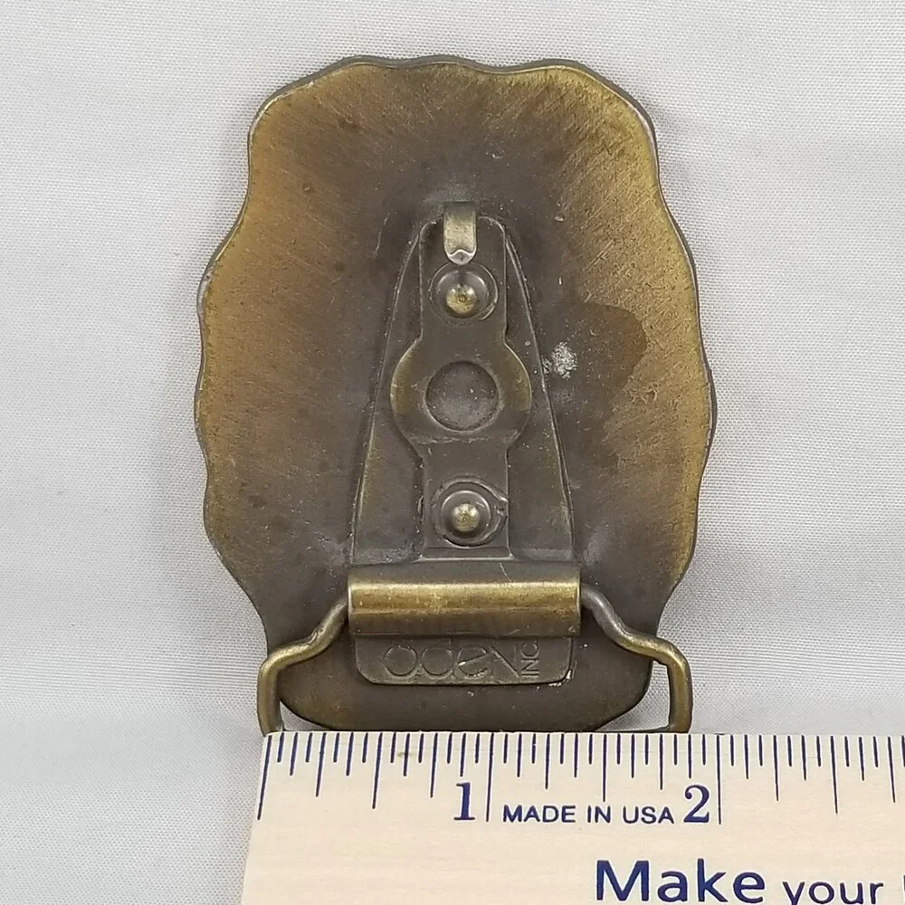 Belt Buckle Ray Name Letters‎ Engraved Etched Western Style USA Made By Oden Inc